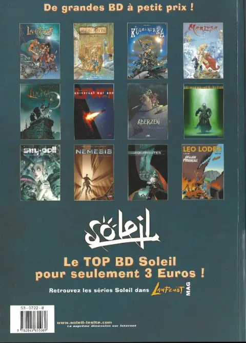 Verso de l'album Nemesis Tome 1 Level eleven