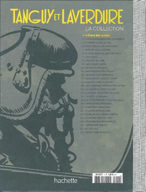 Verso de l'album Tanguy et Laverdure - La Collection Tome 1 L'École des Aigles