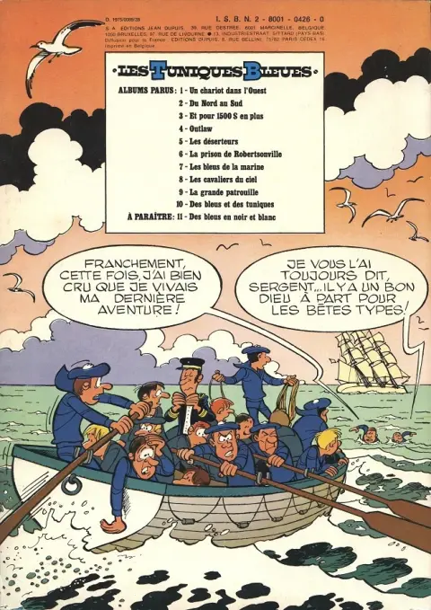 Verso de l'album Les Tuniques Bleues Tome 6 La prison de Robertsonville