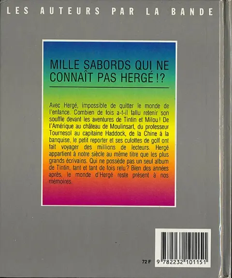 Verso de l'album Les auteurs par la bande Tome 2 Hergé