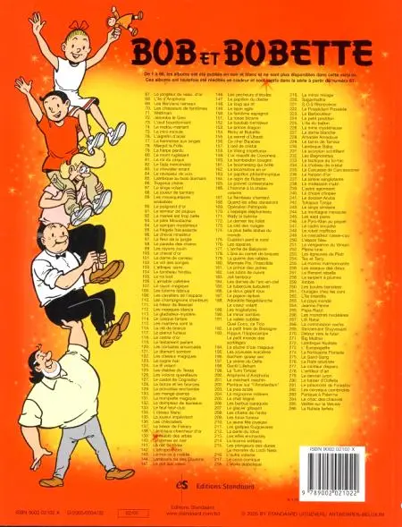 Verso de l'album Bob et Bobette Tome 286 Le flutiste farfelu