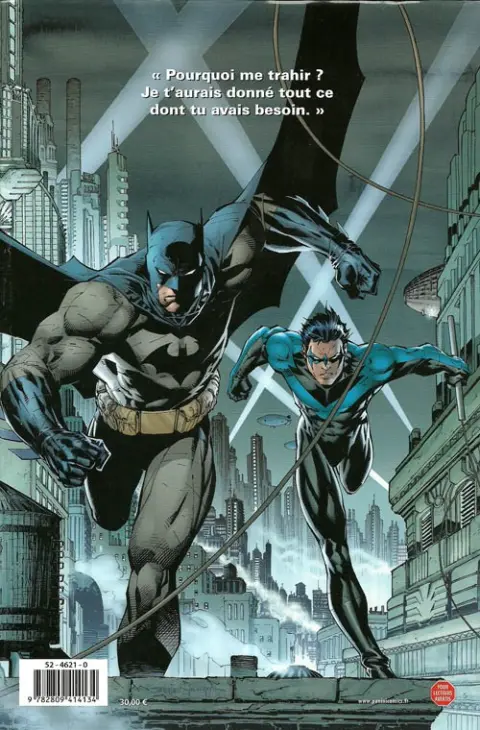 Verso de l'album Batman : Silence