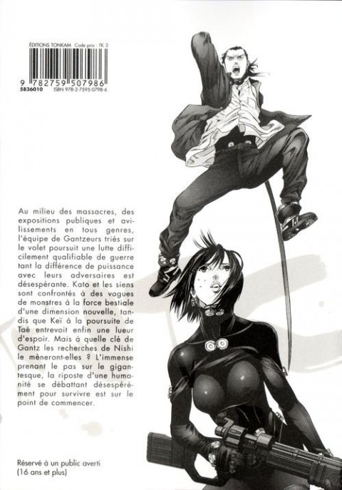 Verso de l'album Gantz 33