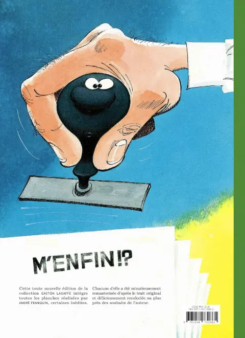 Verso de l'album Gaston Tome 16 Gaffes, bévues et boulettes
