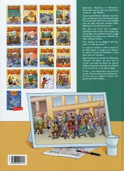 Verso de l'album Les Profs Tome 16 1,2,3 rentrée !