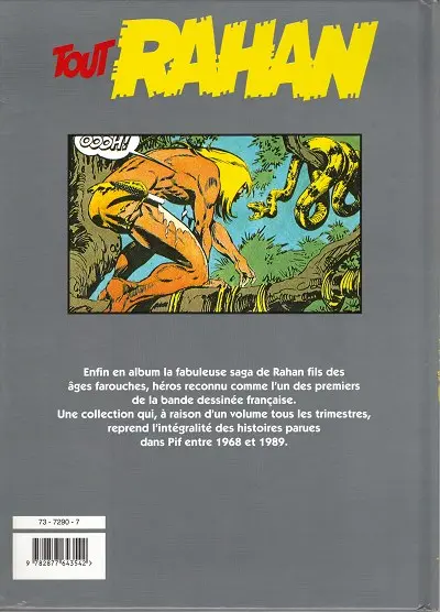 Verso de l'album Tout Rahan Tome 18