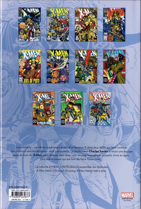Verso de l'album X-Men L'intégrale Tome 33 1993 (II)