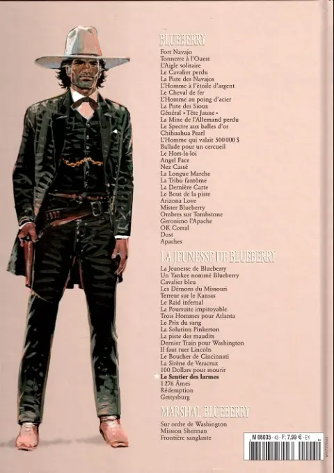 Verso de l'album Blueberry La Collection Tome 46 Le Sentier des larmes