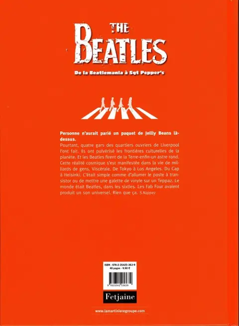 Verso de l'album The Beatles Tome 2 De la Beatlemania à Sgt Pepper's