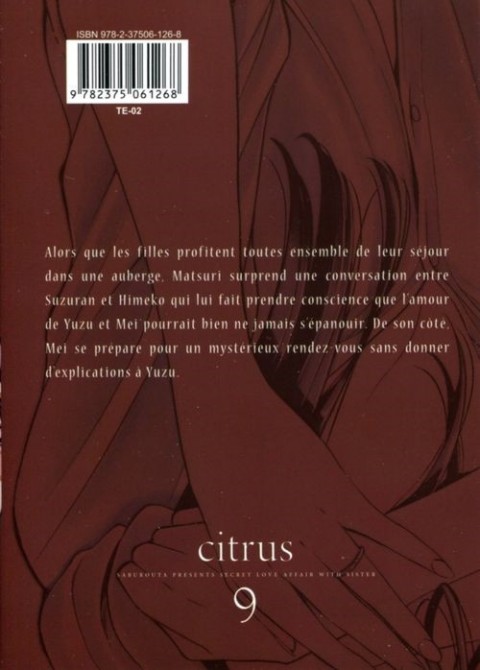 Verso de l'album Citrus 9
