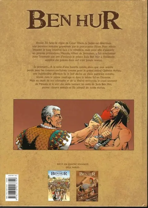 Verso de l'album Ben Hur Tome 2 Livre deuxième : Quintus Arrius