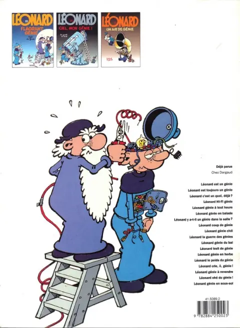 Verso de l'album Léonard Tome 21 Un air de génie