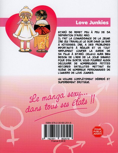 Verso de l'album Love junkies Saison 1 Tome 13