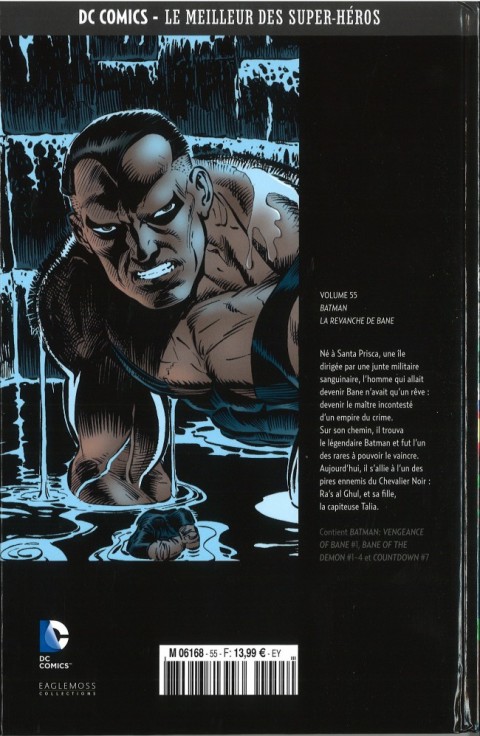 Verso de l'album DC Comics - Le Meilleur des Super-Héros Volume 55 Batman - La Revanche de Bane