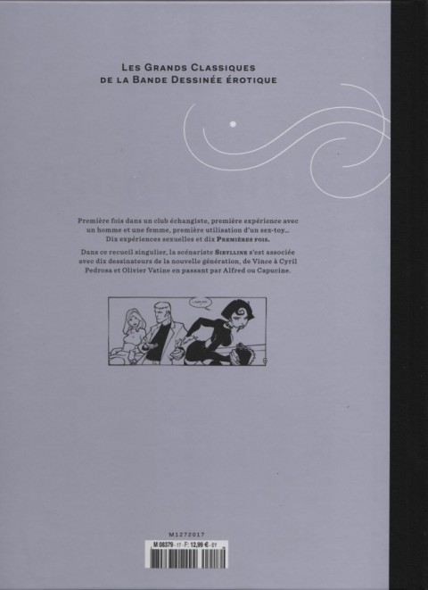 Verso de l'album Les Grands Classiques de la Bande Dessinée Érotique - La Collection Tome 17 Premières fois