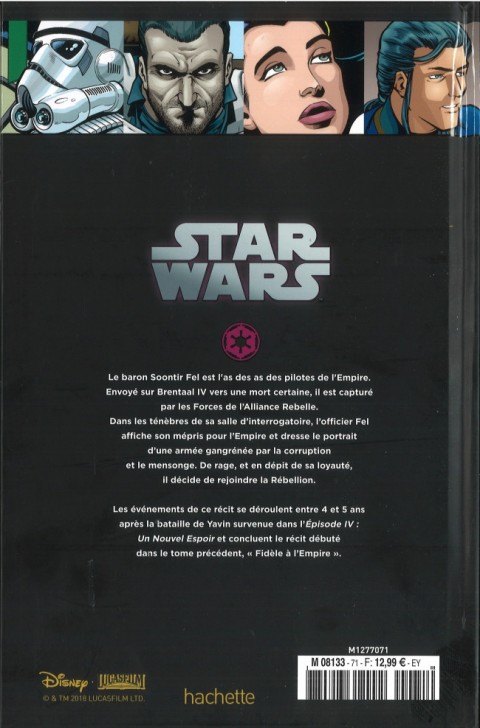 Verso de l'album Star Wars - Légendes - La Collection Tome 71 X-Wing Rogue Squadron - IX. Dette de Sang