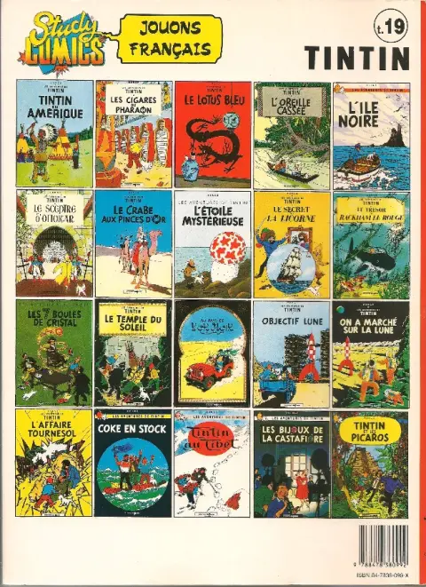 Verso de l'album Tintin Tome 19 Vol 714 pour Sydney