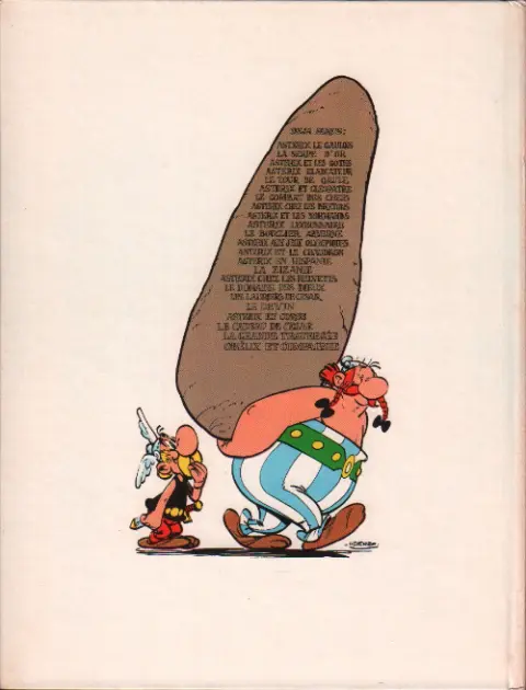 Verso de l'album Astérix Tome 15 La zizanie
