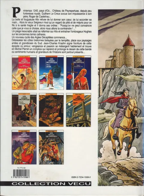 Verso de l'album Les Aigles décapitées Tome 6 Alix