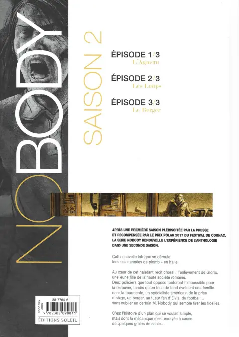 Verso de l'album No Body Épisode 2/3 Les Loups