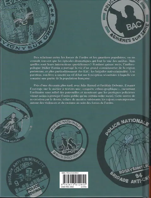 Verso de l'album La force de l'ordre Enquête ethno-graphique