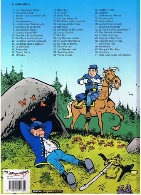 Verso de l'album Les Tuniques Bleues Tome 35 Captain Nepel