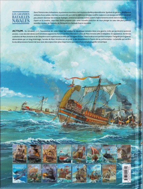 Verso de l'album Les grandes batailles navales Tome 13 Actium