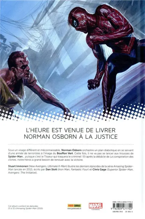 Verso de l'album All-New Amazing Spider-Man Tome 6 L'identité d'Osborn