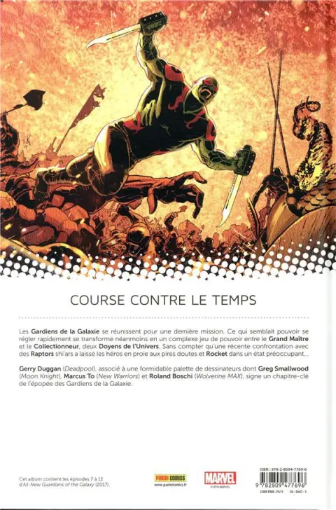 Verso de l'album All-New Les Gardiens de la Galaxie (2017) Tome 2 Le patrouilleur des étoiles