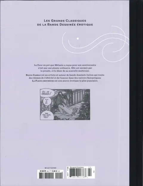 Verso de l'album Les Grands Classiques de la Bande Dessinée Érotique - La Collection Tome 90 La fleur amoureuse