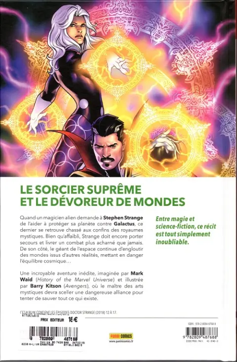Verso de l'album Doctor Strange Tome 3 Héraut suprême