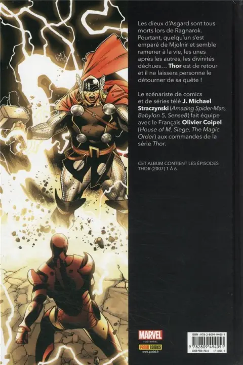 Verso de l'album Thor Tome 1 Renaissance