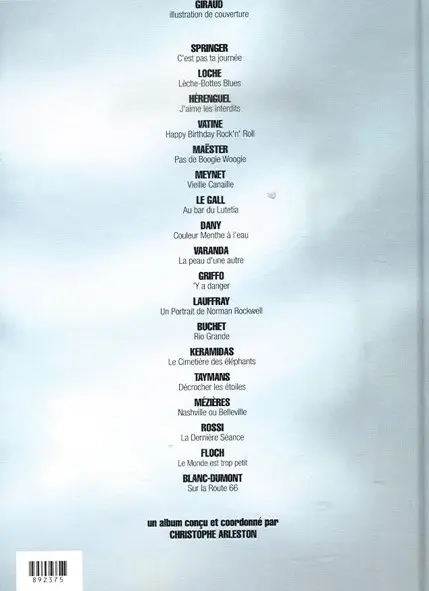 Verso de l'album Les Chansons de Mr Eddy