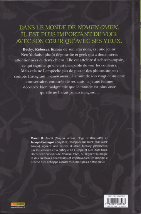 Verso de l'album Nomen Omen Tome I Total Eclipse of the Heart