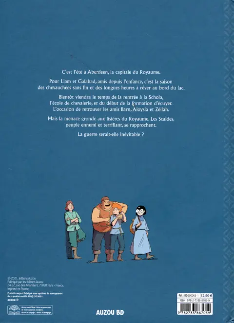 Verso de l'album Écuyers 1 La belle saison