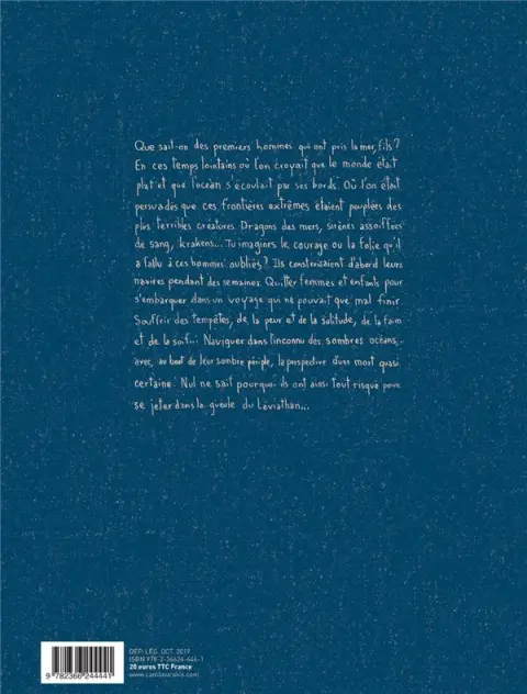 Verso de l'album Grand océan