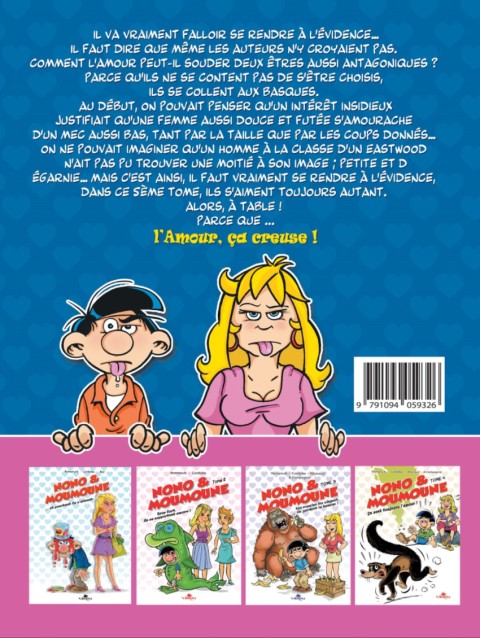 Verso de l'album Nono & Moumoune Tome 5 L'amour ça creuse