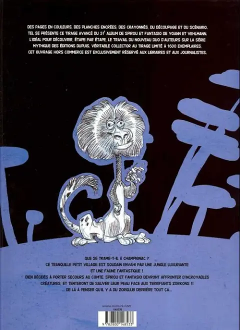 Verso de l'album Spirou et Fantasio Tome 51 Alerte aux Zorkons