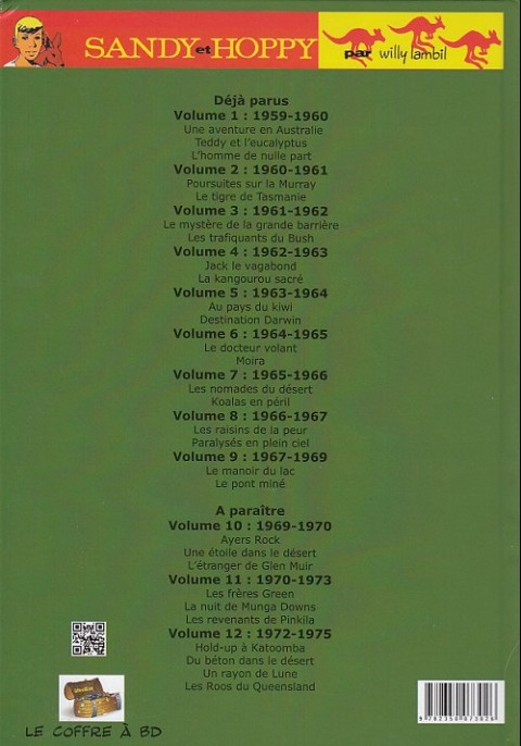 Verso de l'album Sandy & Hoppy Intégrale volume 8: 1966-1967
