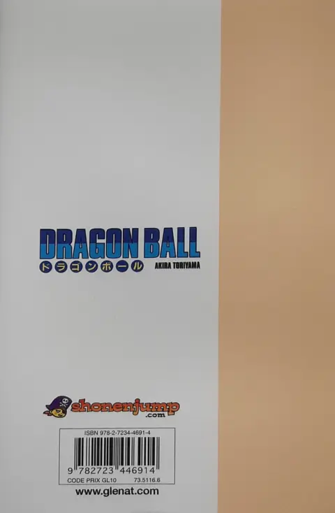 Verso de l'album Dragon Ball Édition originale Tome 10 Le 22è Tenka Ichi Budôkai