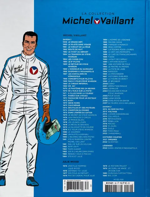 Verso de l'album Michel Vaillant La Collection 30 Dans l'enfer du safari
