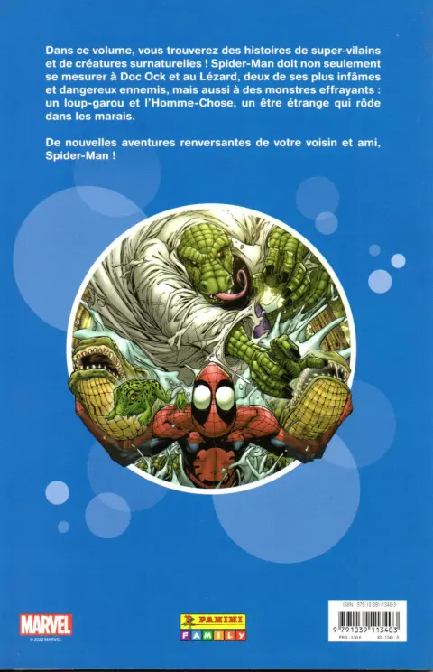 Verso de l'album Les fantastiques aventures de Spider-Man 4 L'araignée à huit bras