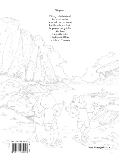 Verso de l'album Boogy & Rana Tome 10 L'étang se met au vert