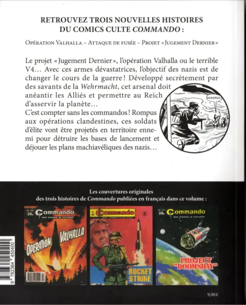 Verso de l'album Commando de la Seconde Guerre mondiale Tome 3 Armes secrètes d l'Allemagne Nazie