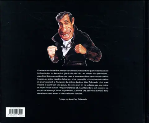 Verso de l'album Les tribulations de Belmondo