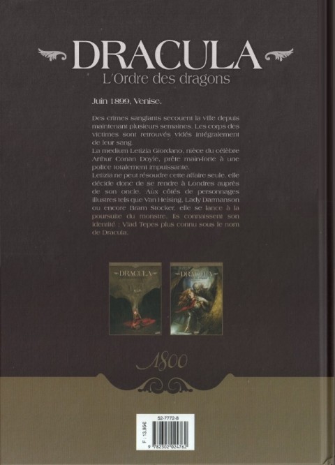 Verso de l'album Dracula - L'Ordre des dragons Tome 2 Cauchemar Chtonien