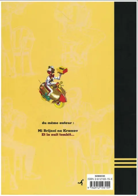 Verso de l'album Et la nuit tombit...