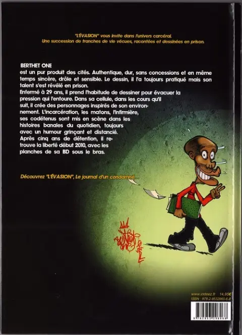 Verso de l'album L'Évasion Tome 1 Journal d'un condamné