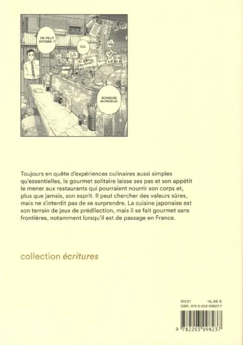 Verso de l'album Le Gourmet Solitaire Tome 2 Les Rêveries d'un gourmet solitaire