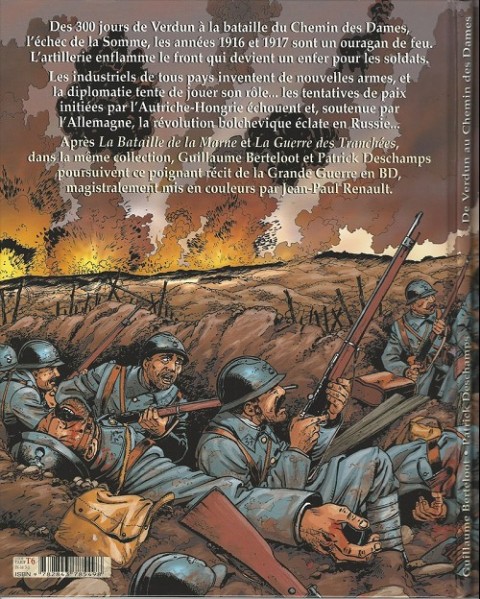 Verso de l'album La Grande Guerre - 1914-1918 De Verdun au Chemin des Dames - 1916 - 1917